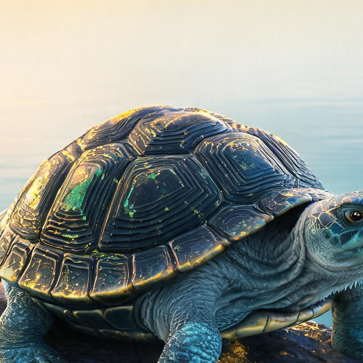 HLG_BlackTortoise_Abyss_static_detail_v1 玄武 · 国风艺术壁纸(动态版)